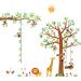DECOWALL Monkey Tree Growth Chart Wall Decals - Jungle Animals Height Chart Stickers for Kids Room Nursery Decor - Buy Online on GoSupps.com