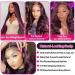 Burgundy Body Wave Lace Front Wig - 18 inch, 150% Density, HD Transparent Lace, Pre Plucked with Baby Hair - Buy Online on GoSupps.com