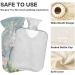 Naanle Flowering White Flowers Hot Water Bottle 1L - Transparent Cover for Bed Hand Warmers & Pain Relief - International Shipping Available - Buy Online on GoSupps.com