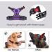 Phoepet Reflective Adjustable Dog Vest for Small Dogs - Harvest Front Clip Handle 2 Metal Rings 3 Buckles - Size L Violet - Buy Online on GoSupps.com