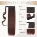 Shop S-noilite Clip-In Hair Extensions - 58cm Dark Auburn Ponytail Braid - Realistic Smooth & Versatile Colors - International Shipping Available - Buy Online on GoSupps.com