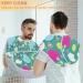 Elephant Daisy Butterfly Beard Bib Apron - Non-Stick Waterproof Hair Catcher for Men | Perfect Grooming Gift with Suction Cups - Buy Online on GoSupps.com
