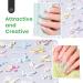 Beetles Gel Polish Top Coat & 5D Flower Nail Stickers - No Wipe UV LED - Perfect for Girls & Women | Garden Walk Design - Buy Online on GoSupps.com