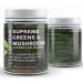 Super Greens Powder with Mushroom Large 300g Blend of 35 Superfoods No Nasty Fillers or Additives 100% Natural Vegan-Friendly Up to 1 Months Supply Add to Your Daily Juice or Smoothie - Buy Online on GoSupps.com