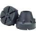 SureTip Black Crutch & Cane Tips (Pair of 2) - Universal Fit 3/4 & 7/8 Inch - Extreme Grip Heavy Duty Rubber Non-Slip - Long Lasting Performance - Buy Online on GoSupps.com