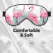 Flamingo Unisex Adjustable Buckle Blackout Sleep Eye Mask - Perfect for Home Travel Yoga & Office Naps - International Shipping Available - Buy Online on GoSupps.com