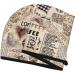 Hair Towel Wrap - Quick Drying Hair Turban with Button | Abstract Coffee Pattern - Premium Hair Drying Towel - Buy Online on GoSupps.com