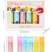 Fruit Flavored Lip Gloss Set 6pcs Clear Lip Gloss for Dry and Chapped Lips Lip Balm Long Lasting Moisturizing Lip Gloss Fruit Lip Balm Set - Buy Online on GoSupps.com
