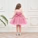 Miipat Baby Girl Tulle Sleeveless Dress with Headband | Princess Party Birthday Wedding Flower Girl Dress | 12-18 Months Dustpink - Buy Online on GoSupps.com