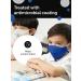 Kids Face Mask 2-Pack | Anti-Microbial Reusable Cotton | Adjustable & Breathable | coRevival's Revival Kids Mask (Gray Blue) - Buy Online on GoSupps.com