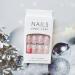 Almond Press on Nails - Medium White Clouds & Stars Acrylic False Nails | 24 Pcs Full Cover Stick on Nails for Women & Girls - Buy Online on GoSupps.com