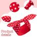 Retro White Polka Dot Bandana Headband - Wire Hair Accessory for Women & Girls - Stylish Hair Jewelry in Red & White - Buy Online on GoSupps.com