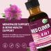 100% Natural Red Clover Extract - Herbal Drops for Hormone Balance Menopause & Bone Health Support | 2oz - Buy Online on GoSupps.com