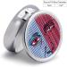 Buy Portable 3 Compartment Pill Box - Striped Pattern Travel Pill Organizer for Handbag & Pocket - Buy Online on GoSupps.com