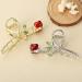 2 Pack Rose Flower Metal Hair Claw Clips - Pearl Hair Jaw Clips for Women and Girls - Buy Online on GoSupps.com