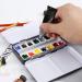 MYARTOOL Empty Watercolor Palette Tin with 12 Half Pans - DIY Travel Palette for Watercolor, Acrylic, and Oil Painting - Buy Online on GoSupps.com