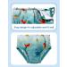 Reusable Baby Swimming Diaper - Washable UV Protection Adjustable Snap Green Dinosaurs | 12-18 Months - Buy Online on GoSupps.com