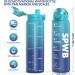 SPWB 1L Leak-Proof Sports Bottle | BPA-Free Tritan Water Bottle with Filter & Time Marking | Ideal for Cycling Fitness Hiking Camping & School - Blue Waves - Buy Online on GoSupps.com