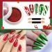 Poudre Chrome pour Ongles - 2 Couleurs Effet Miroir Rouge Vert M talliques Paillette Nail Art Pigment Chrome Nails Powder - Buy Online on GoSupps.com