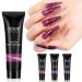 Poly Nail Gel Set - 3 Colors 15ml | Glitter & Cat Eye Nail Extension Gel for French Art Design | DIY Beginner Kit - Buy Online on GoSupps.com