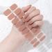Nude Semi Cured Gel Nails Strips Maggidea 2nd Generation 22 Stickers Nail Wraps Solid Colour Soft Self-Adhesive Gel Nail Stickers Gel Nail Strips UV/LED Lamp Required (46-Nude Colour)