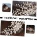minkissy Flower Comb Wedding Hair Vintage Bridal Hair Bridesmaids Hair Bridal Comb Headdress Side Hair Crystal Comb Hair Accessories for Women Wedding Flower Crystal Miss Alloy Abs - Buy Online on GoSupps.com
