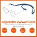 Adjustable Glasses Straps - 4 Pack Anti-Slip Eyewear Bands & Cords for Sports Glasses - Portable Nylon Holders - Buy Online on GoSupps.com