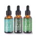 VTS Essential Oils Set - Peppermint Oil Eucalyptus Oil Tea Tree Oil with Glass Dropper for Home Diffuser Aromatherapy Massage Skin & Hair Care Topical Uses 1 Fl Oz (Pack of 3) Peppermint & Eucalyptus & Tea Tree 1 Fl Oz (Pack of 3)