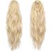 FESHFEN Ponytail Extensions Drawstring Ponytails Hair Extension Platinum Blonde Long Curly Wavy Hair Piece Synthetic Pony Tail Hairpieces for Women 18 inch 18 Inch Platinum Blonde - Buy Online on GoSupps.com
