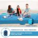 WELLAX Beach Blanket 9x10 Ft - Waterproof, Sandproof, Lightweight Mat for 8 Persons - Quick Drying, Durable, 8 Pockets, 4 Stakes - Great for Picnic, Camping, Travel - Blue - Buy Online on GoSupps.com