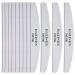 DAZISEN 12 PCS Professional Nail Files - 100/180 Grit Double Sided Emery Boards Nail Files Fingernail Buffering Files Washable Nail Styling Tools for Home and Salon