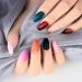 288PCS Matte Press on Nails Acrylic Short Fake Nails - 12 Packs Medium Length Full Cover Ballerina Coffin Nails with Nail Tips Glue - 12 Color False Nails for Nail Art DIY - Buy Online on GoSupps.com