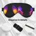 Buy Purple Butterfly Print Unisex Sleep Eye Mask - Soft Comfort Eye Shade for Travel Yoga & Shift Work - Perfect for Gifting - Buy Online on GoSupps.com