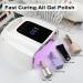 96W Rechargeable UV LED Nail Lamp Portable Cordless UV Light for Nails with LCD Display Auto Sensor (White) - Buy Online on GoSupps.com