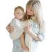 Shabany Ring Sling - 100% Organic Cotton - Baby Carrier for Newborn and Toddler up to 33Ib (Beige)
