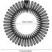 6 Pcs Flexi Comb Headband for Women Girls Plastic Circle Zig-zag Hairband Stretch Hair Comb Headband 6 Colors - Buy Online on GoSupps.com