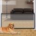 70.9"x28.3" Pet Gate,Baby Gate,Magic Gate Portable Folding mesh gate Safe Guard Isolated ,Indoor and Outdoor Safety Gate Install Anywhere (Black)