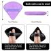 Powderary Tassel Triangle Makeup Puff - 12 Soft Body Face Sponges for Wet & Dry Mineral Powder Application - Black & Purple - Buy Online on GoSupps.com