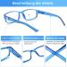 Cojwis 6 Pack Blue Light Filter Reading Glasses for Men & Women | Anti Blue Light PC Gaming Fashion Visual Aid - 6 Color Mix 2.25x - Buy Online on GoSupps.com