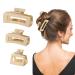 Shinowa hair clip 3 pieces of pressure hair gripper strong hold hair accessories slipproof hair catcher jaw clamp hair accessories for women long thick hair beige
