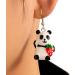 Feyley Bear Motif Earrings for Women & Girls | Cute Panda Trailer Style | Lightweight Cartoon Earrings - Buy Online on GoSupps.com
