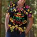 PIGO American Bigfoot Hawaiian Shirt for Men - Funny Sasquatch Button Down Short Sleeve Shirt - X-Large - Buy Online on GoSupps.com