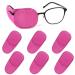 6pcs Glasses Eye Patch Reusable Non-Woven Eye Patches for Adults Kids Lazy Eye Amblyopia Strabismus (Pink)