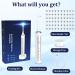 Reusable Electric Flosser for Adults & Kids 4 Speed Rechargeable Vibration Cleaner with Tongue Scraper & 60 Replacement Heads - Wireless Charging Base - Buy Online on GoSupps.com