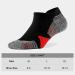 WANDER Men's Athletic Running Socks - 7 Pairs Thick Cushion Ankle Socks for Sport - Black/Red - Sizes 6-9/10-12/12-14 - Buy Online on GoSupps.com