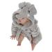 Metzuyan Baby Boys Girls Animals Robe 3D Duck Elephant Giraffe Design Dressing Gown Size 0-24 Months Elephant 18-24 Months