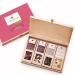 Wellnuss "Ladiesnight"- Premium gift set for women i 4 nut & chocolate snacks I gift idea for women girlfriend mother sister (4 snacks in the birch wood box best of chocolate) Best of Chocolate 4 snacks in the birch wood box