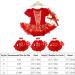 IBTOM CASTLE Baby Girls My 1st Christmas Santa Claus Romper Dress Set - Red 3-6 Months - Buy Online on GoSupps.com