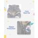 Vine Baby Hooded Fleece Romper Snowsuit - Grey, 3-6 Months | Infant Footed Jumpsuit Outfit - Buy Online on GoSupps.com