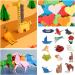 1000 Sheets Origami Paper Assorted Sizes - Double Sided Square Paper for Kids Crafts - Fold Cranes, Roses, Flowers, Rabbits, Airplanes, Hearts, Dinosaurs - 10 Colors - Buy Online on GoSupps.com